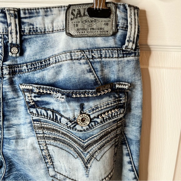 Salvage Jeans Buckle Salvage Mayhem Regular Bootcut Jeans Size 34l Acid Washed Poshmark